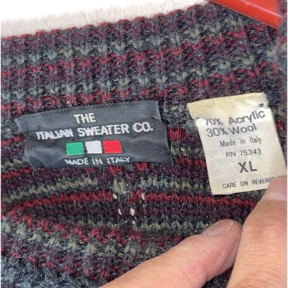 The Italian Sweater, wool blend, vintage? Size XL GUC - Picture 4 of 4